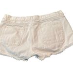 Chelsea and Violet #306 White Fringe Jean Shorts Photo 3
