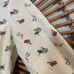 Urban Outfitters  Womens Cream Floral Cinched Top Longsleeve Cottagecore Sz S Photo 5