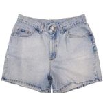 Lee Vintage 90s  Light Wash Blue Jean Denim High Rise Mom Shorts Women's size 16P Photo 0