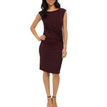 Kut From The Kloth Kut from‎ the Kloth Mollee Draped Knit Jersey Sheath Dress in Black, Size 0 Photo 1