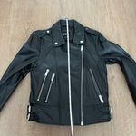 ZARA Genuine Leather Biker Jacket Photo 12