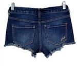 EXPRESS JEANS Boho Embroidered Cut Off Denim Bohemian Shorts ~ Women's 6 Photo 2