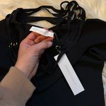 JONATHAN SIMKHAI Sarah Rib Halter Top In Black Photo 3