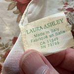 Laura Ashley  Floral Square Polyester Scarf Cottagecore Vintage Made In Italy Photo 3