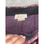 Anthropologie  Damask Jacquard Flare Pants Purple Floral Sz 8 NWT Photo 2