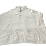 Anthropologie  Angela Quarter-Zip Poncho Pullover, Sz L Photo 11