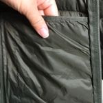 Harvey & Jones Women's Olive Green Nylon Long Line Hooded Puffer Coat Size XXL Photo 10