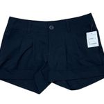 Nordstrom Black Cuffed Pleated Dress Shorts | Frenchi - Photo 0