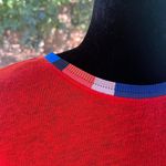 Splendid X Margherita Missoni Ciao Bella 100% Linen Tee Red Size XS Photo 3