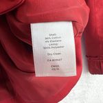 Talbots 14P Petites Dress Jacket Long Sleeve Snap Front Collared Red Women's Photo 6