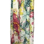 Bishop and Young Floral Watercolor Tie Neck Halter Keyhole Waist Tie Maxi Dress Photo 12