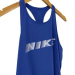 Nike  Pro Dri-FIT Training Women's Large Royal Blue Racerback Tank Slim Fit Gym Photo 5