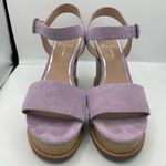Linea Paolo Ellis suede ankle strap lilac wedge sandals women’s Size 8M Purple Photo 5