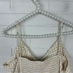 Old Navy Neutral Gingham Print Twist Front Tank Top Size XL Photo 6