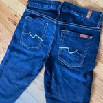 7 For All Mankind Kimmie Seven Premium Denim Legging skinny Dark Wash Distressed Relaxed raw slim Photo 7