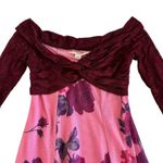 Kimchi Blue Urban Outfitters  Sydney Pink Floral Off The Shoulder Mini Dress M Photo 0