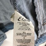 Etam Womens Denim Jacket Retro Trucker Medium Wash Stretch M Blue Photo 3