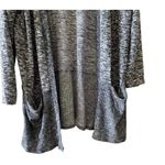 Soft Surroundings  Long  Oversized Heather Gray Open Front Pockets SZ L Photo 5