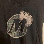 Nba Dallas Mavericks Gray T Shirt Womens Large '47 Short Sleeve V Neck GUC Cotton Photo 1