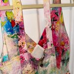 Amanda Uprichard  silk pastel watercolor dress Photo 3