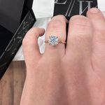 2 CT Moissanite Engagement Ring Photo 1