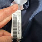 Quince Navy Chiffon Pleated Long Sleeve Mini Dress Size XS Photo 10