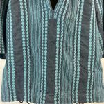 Urban Outfitters Anthropologie Blue Embroidered Baja Hoodie Women’s Size M L Photo 3