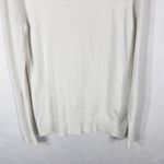 Club Monaco  by Ralph Lauren XS Sweater White Crew Neck Long Sleeve Nylon Rib 960 Photo 2