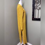 Umgee long sleeve mustard ribbed knit open cardigan Photo 4