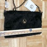 St. John Vintage Black Quilt Velour Chain Bag Photo 3