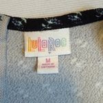 LuLaRoe Black Micro Floral Print Fit and Flare Short Sleeve Dress Size M Photo 7