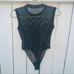 Good American NWOT Good‎ American Black Rhinestone Sheer Bodysuit Photo 2