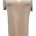 Aeropostale Raw Edge V-Neck Loose Top Blush Pink Small Photo 3