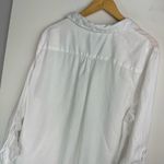 For Cynthia Womens White Linen Tunic Top Sz 3X Draped Pockets Lagenlook Photo 12