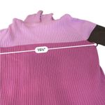 The Limited  purple & brown stripe Y2K Turtleneck Cotton Sweater Size large Photo 6