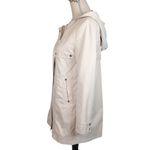 H&M Hooded Rain Coat Utility Jacket Beige Taupe Size 4 Photo 2