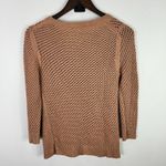 Ann Taylor Sweater M Tan Open Knit Pullover Minimalist Preppy Quiet Luxury Photo 1