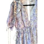 ASOS Prarie dress BEAUTIFUL 10 Deep V open back open lattice shoulder detail Photo 1