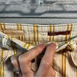 Anthropologie Anthro Pilcro Wanderer Short Cream Mustard Hi Rise Photo 5