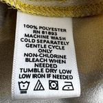 KZ By Karen Zambos Feather Print Layered Mini Dress Scoop Neck Yellow Medium Photo 3