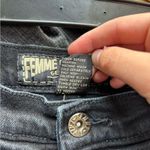 Femme Fatale Black Bootcut Denim Jeans Size 12 Photo 7
