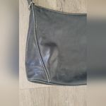 Fossil Vintage Y2K era  black leather shoulder bag with white stitching. Photo 1