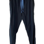 Medelita black drawstring scrub pants size small Photo 0