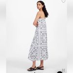 Madewell  Embroidered Deep V-Neck Midi Dress in Bandana Size XL Photo 1