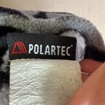 turtle fur. Vintage Snowflake Fringe Fleece Beanie Photo 8