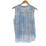 Three Eighty Two  Womens Rivea Monroe Surplice Sleeveless Top‎ Blue Large NWT Photo 4