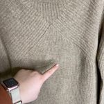 Madewell Womens Sweater Small Tan Long Sleeve Knit Crew Neck Pullover Photo 2