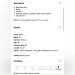 Retrofete Beatrix Fringe Embellished Silver Black Sequin Sparkly Mini Skirt Size M Photo 6