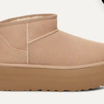 UGG  Classic Ultra Mini Platform Boots in Tan Photo 0