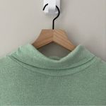 Anthropologie Soft Long Sleeve Turtleneck Green Stretch Spandex Cozy Winter Fall Photo 2